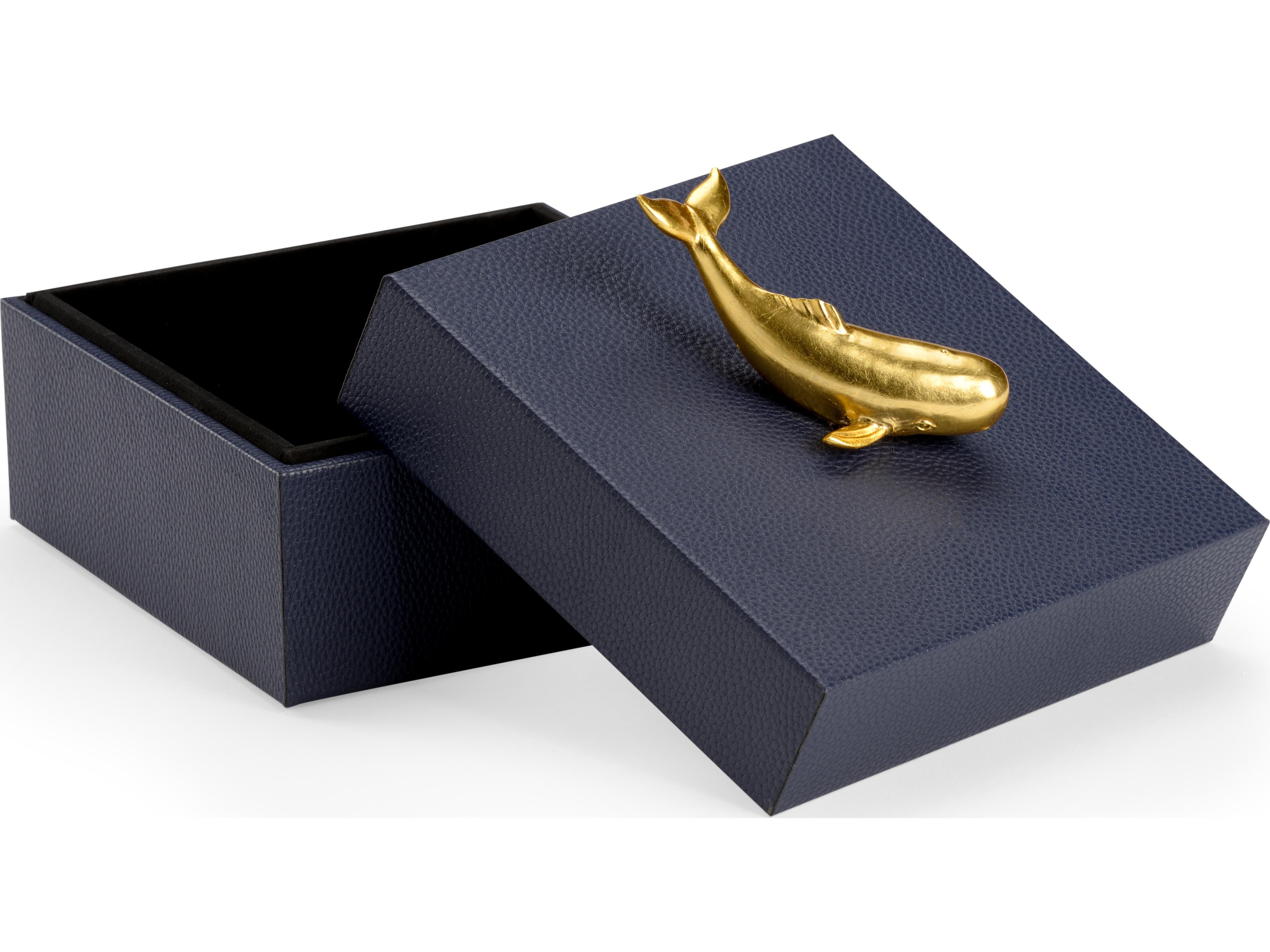 Chelsea House Pam Cain William Whale Box - Navy