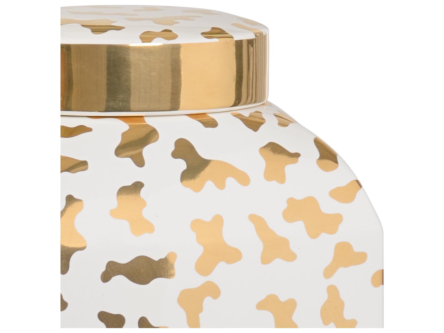 Chelsea House Shayla Copas Jungle Ginger Jar - White