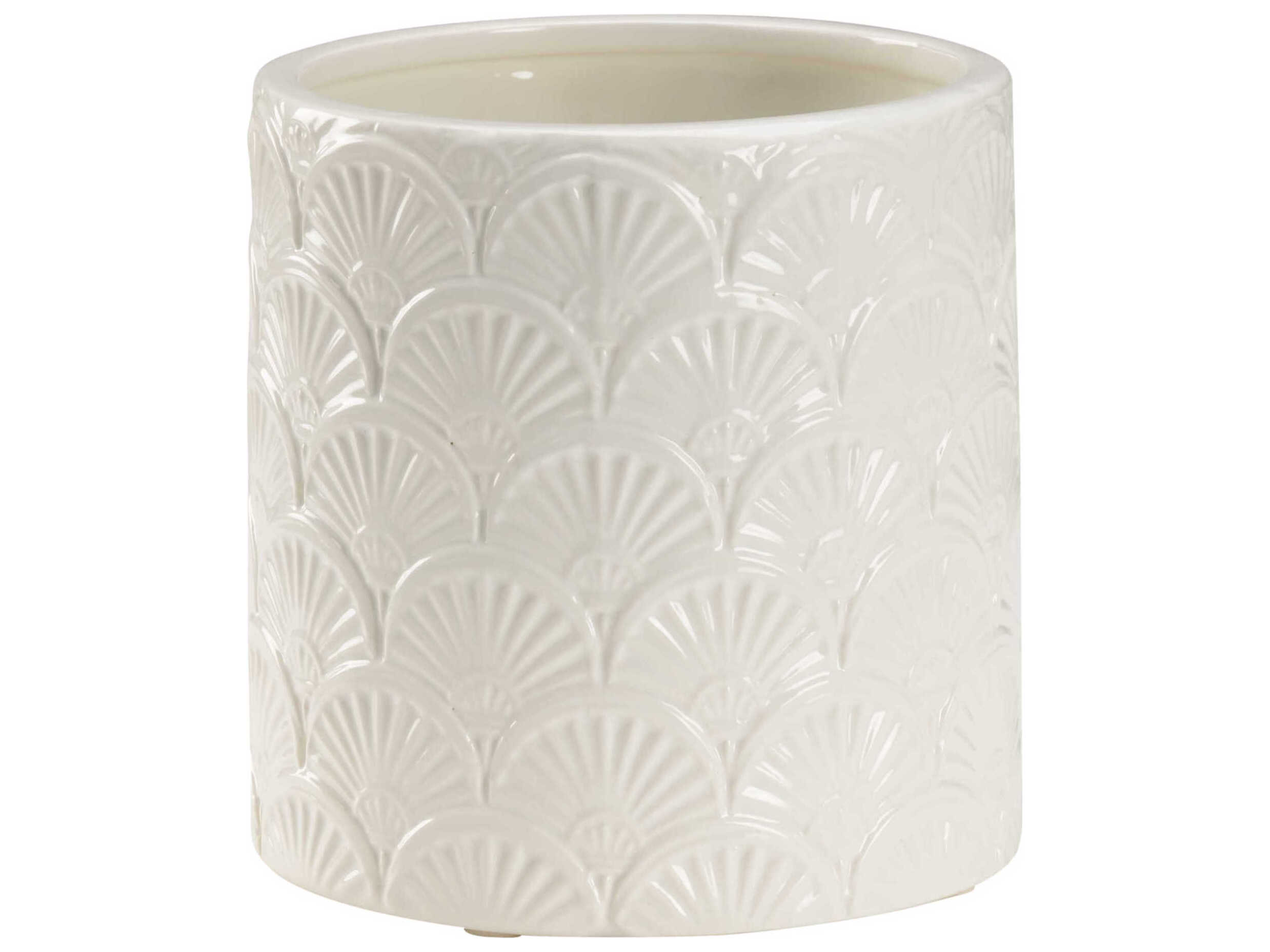 Chelsea House Elizabeth Wicker Deco Fan Cachepot