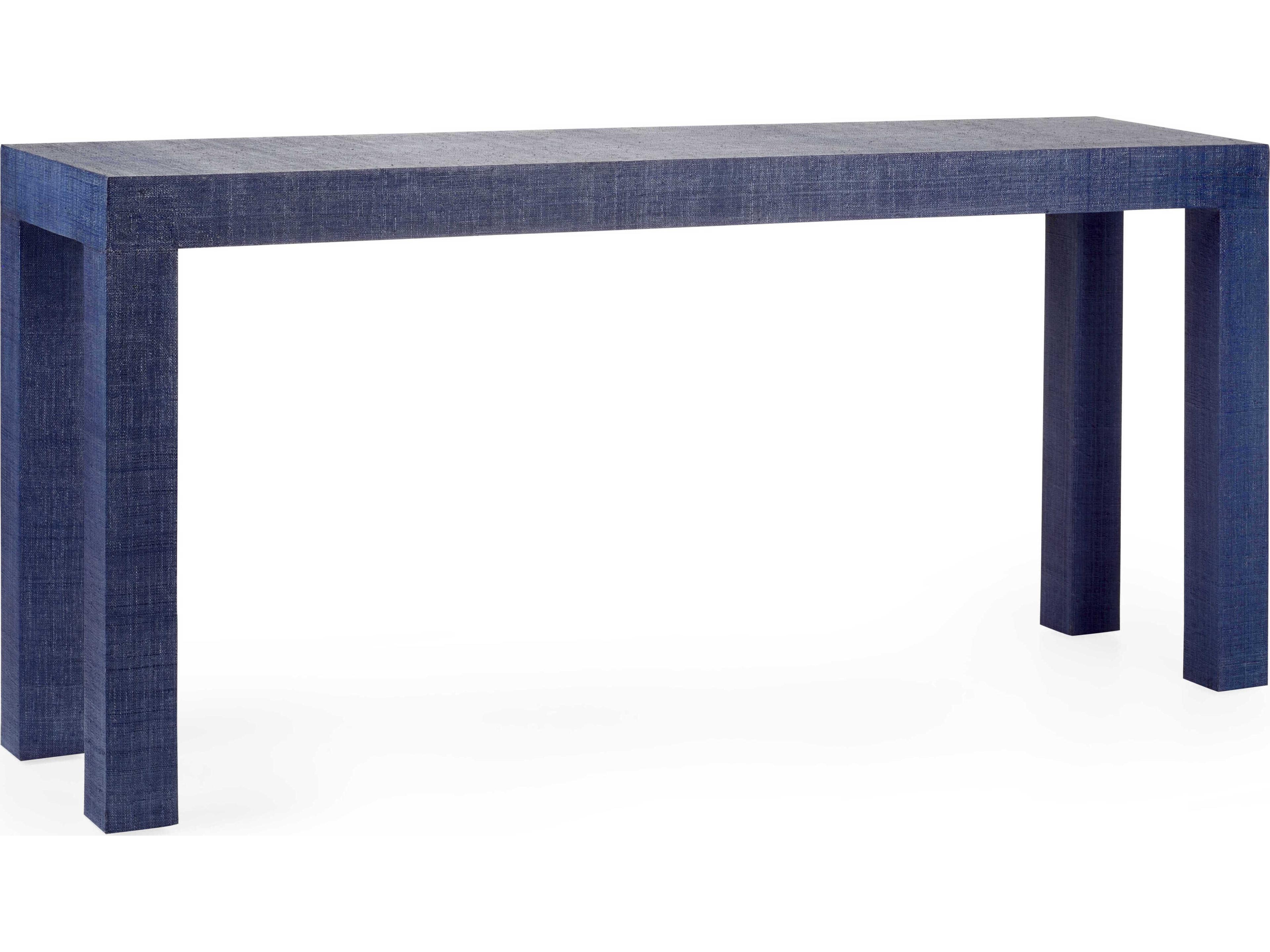 Chelsea House Jamie Merida Sanibel Rectangular Fabric Console - Blue