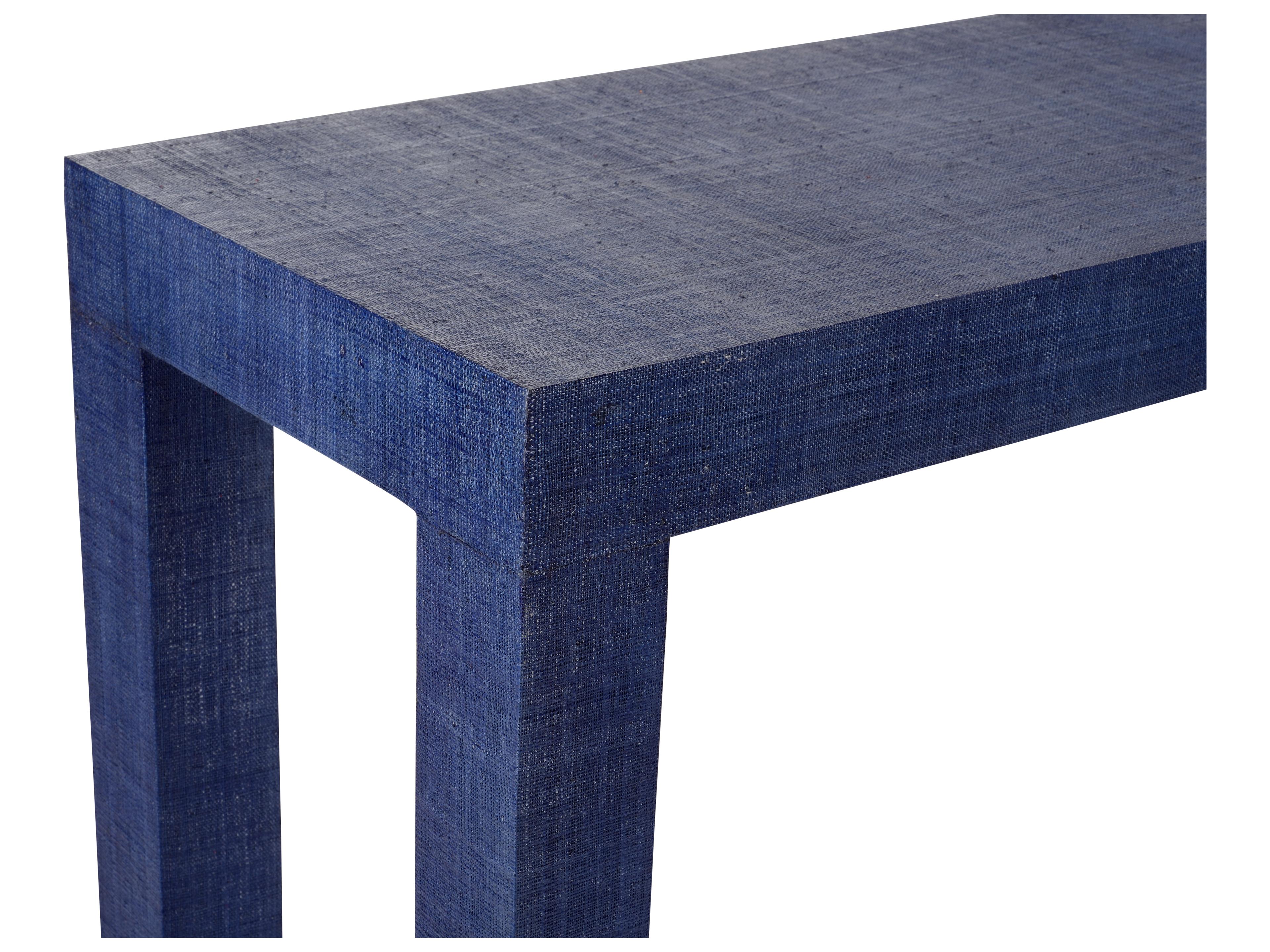 Chelsea House Jamie Merida Sanibel Rectangular Fabric Console - Blue