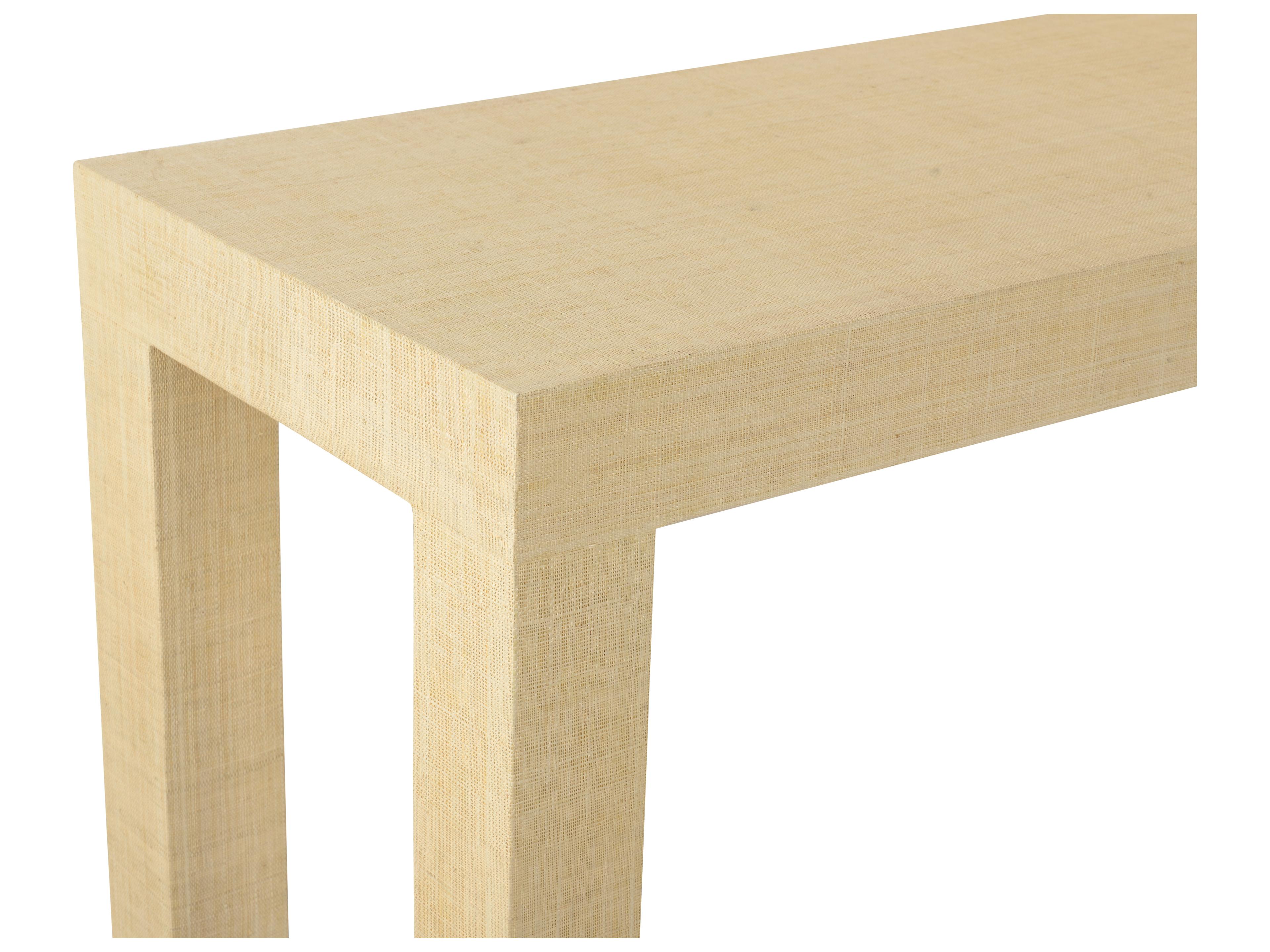 Chelsea House Jamie Merida Sanibel Rectangular Fabric Console - Natural