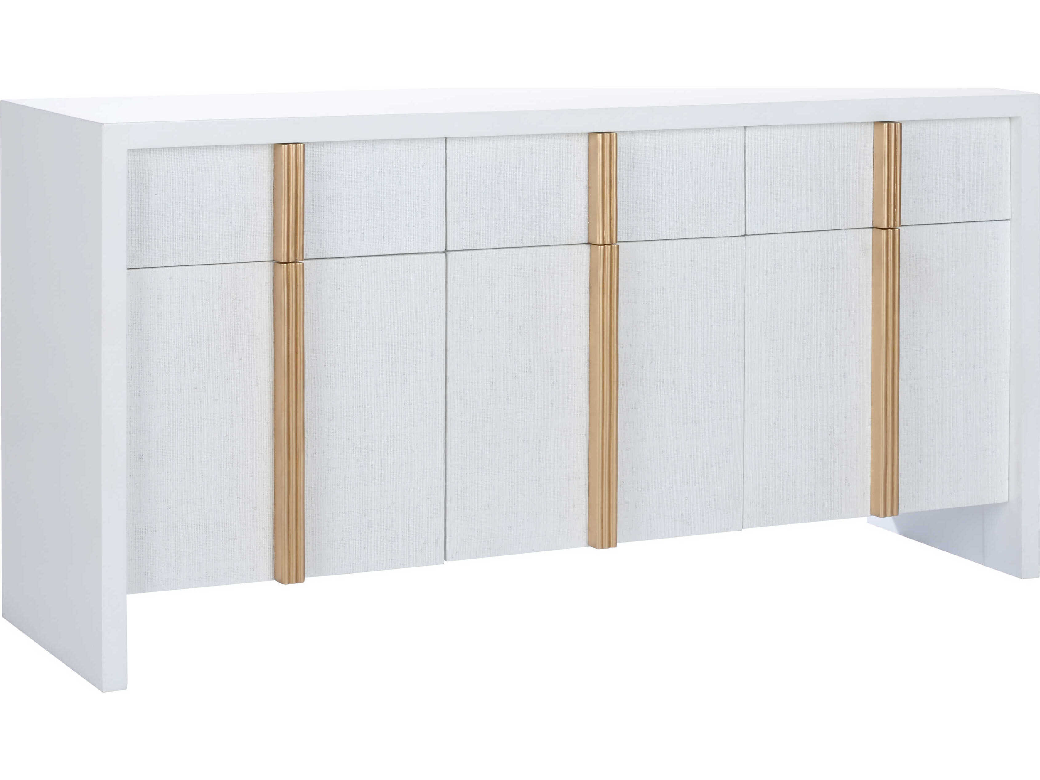 Chelsea House Claire Bell White Gold Solid Wood Accent Chest
