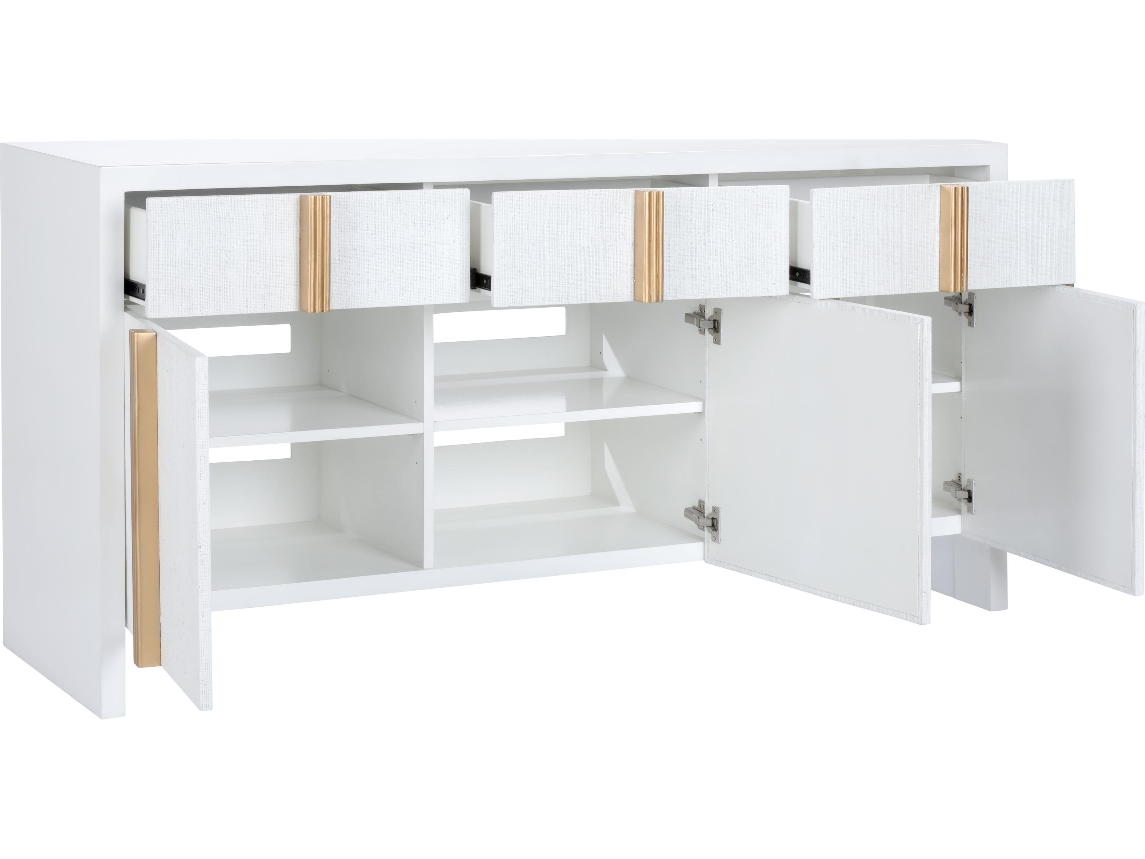 Chelsea House Claire Bell White Gold Solid Wood Accent Chest