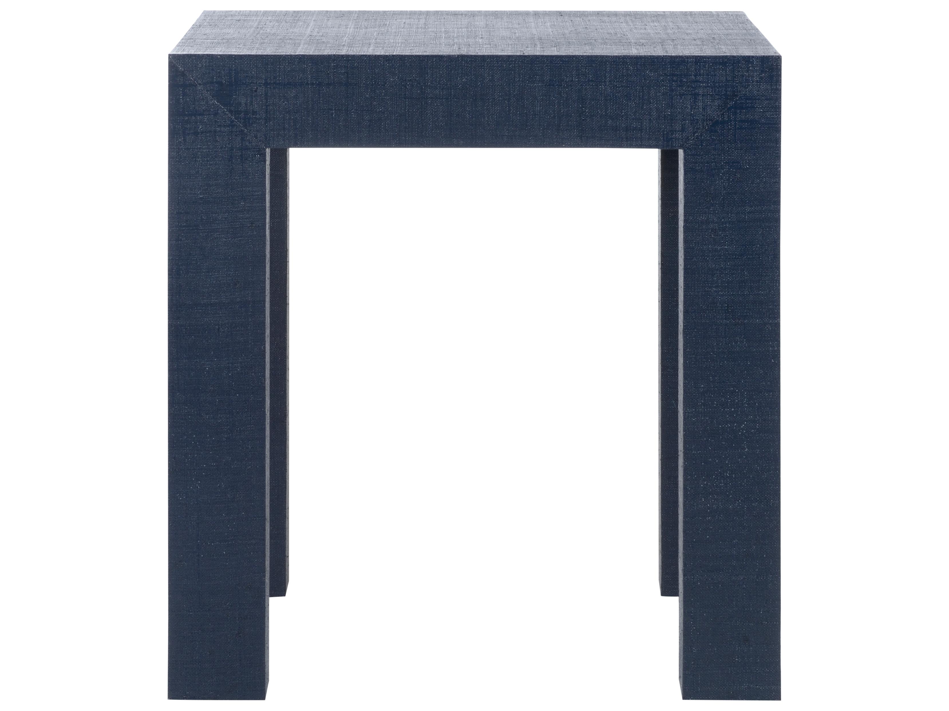 Chelsea House Jamie Merida Sanibel Square Fabric Side Table - Blue
