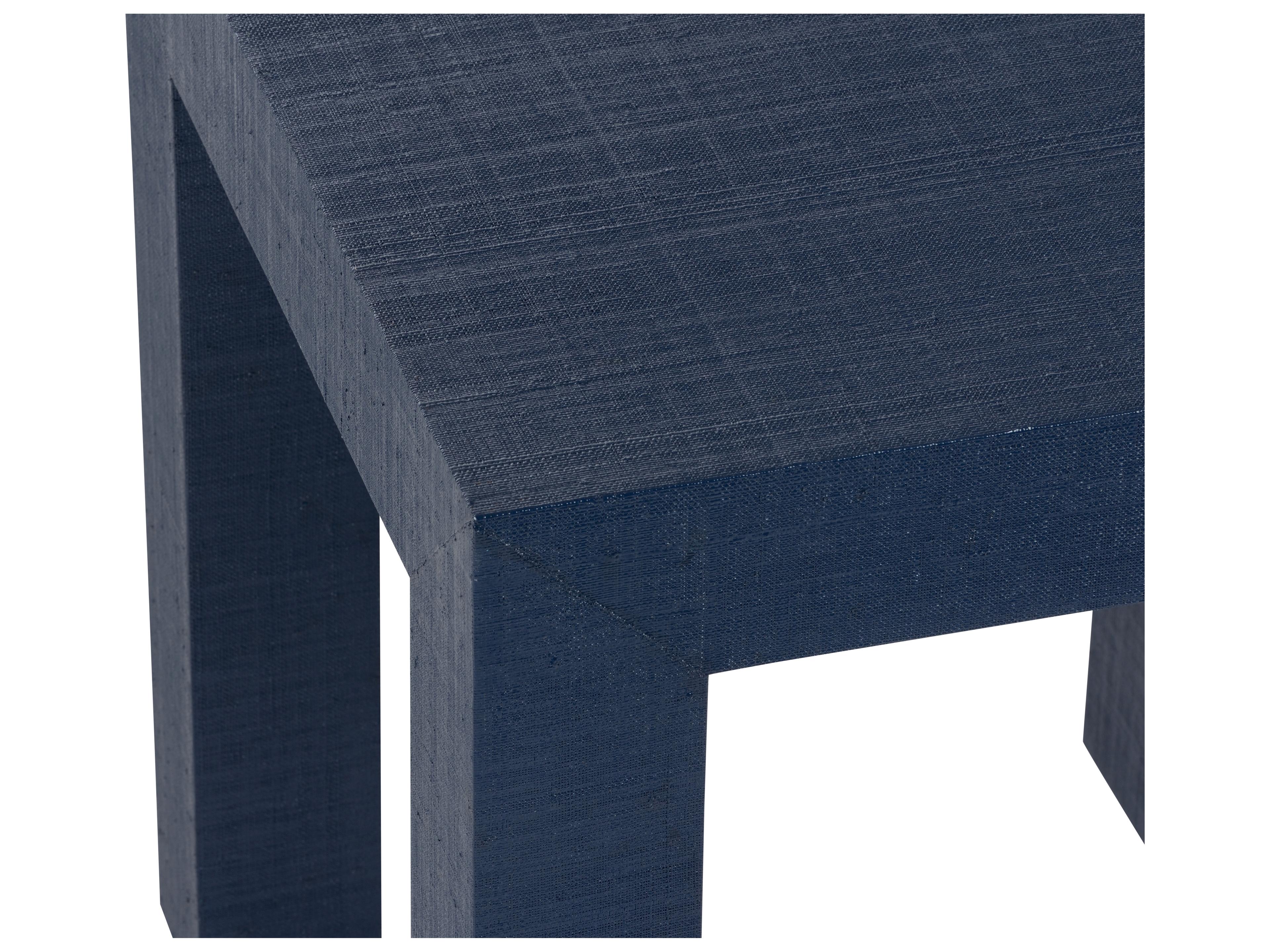 Chelsea House Jamie Merida Sanibel Square Fabric Side Table - Blue