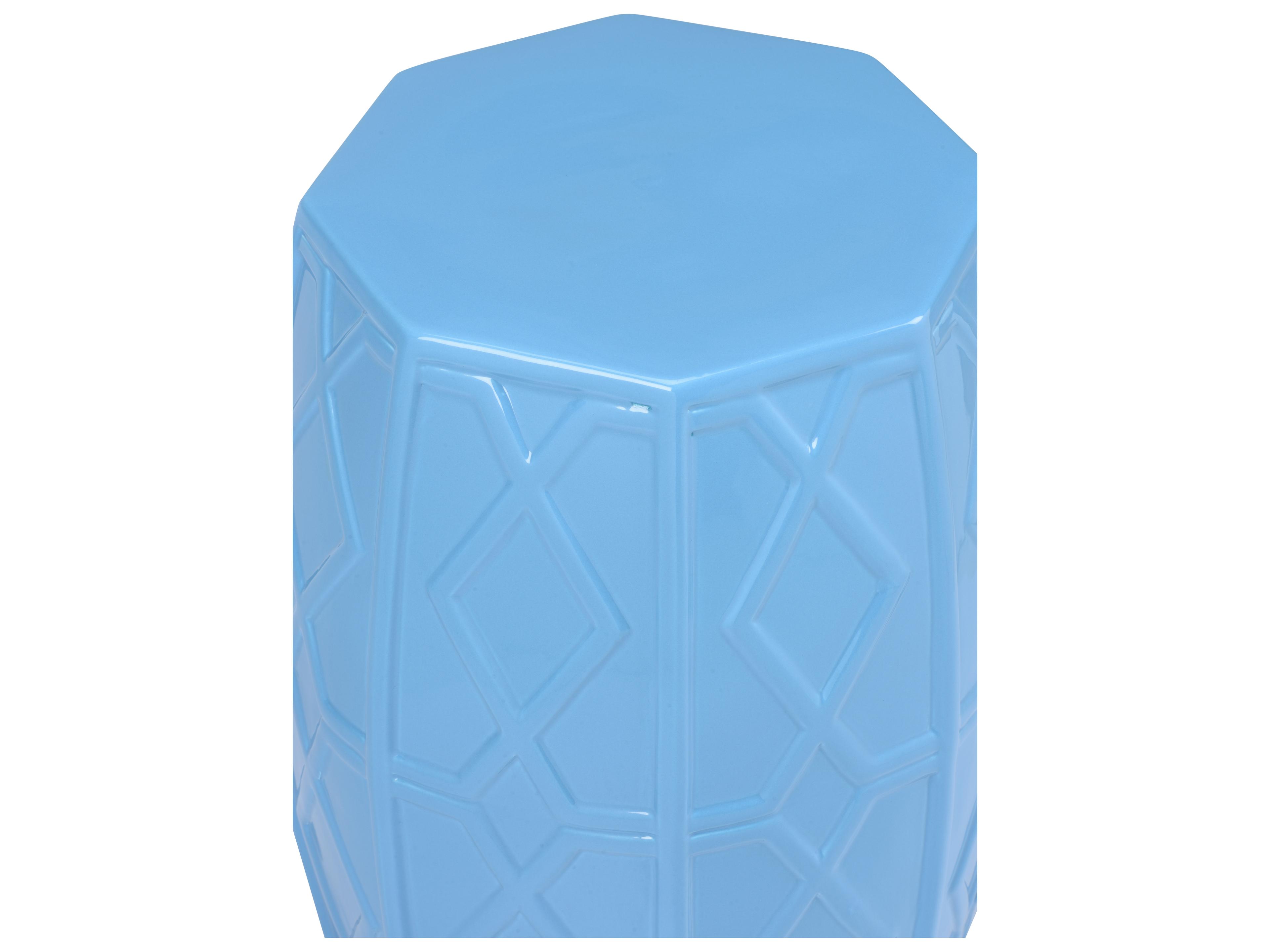 Chelsea House Shayla Copas Blue Accent Stool