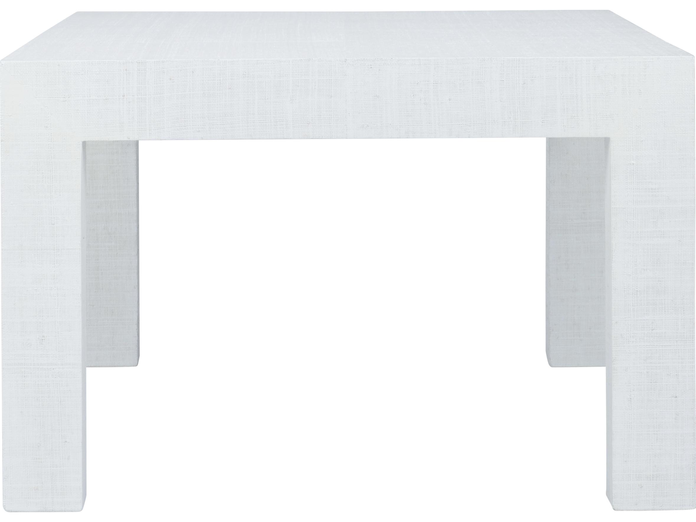 Chelsea House Jamie Merida Sanibel Rectangular Fabric Coffee Table - White