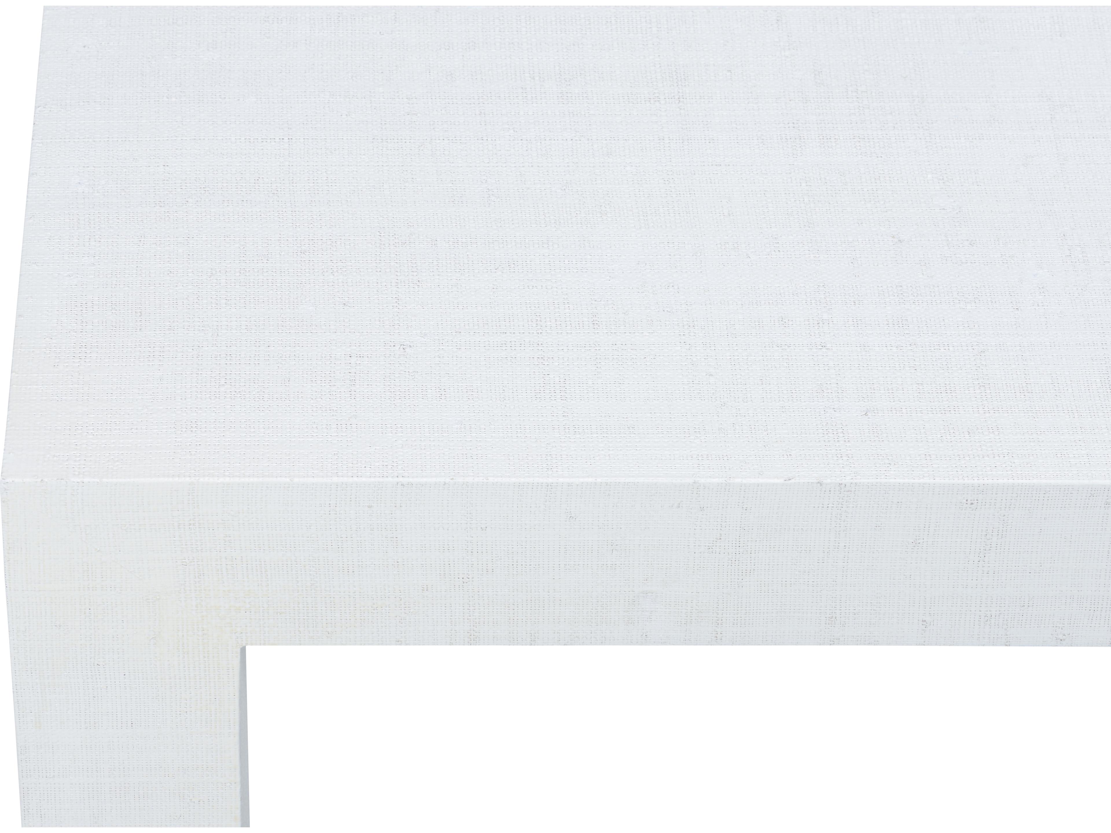 Chelsea House Jamie Merida Sanibel Rectangular Fabric Coffee Table - White