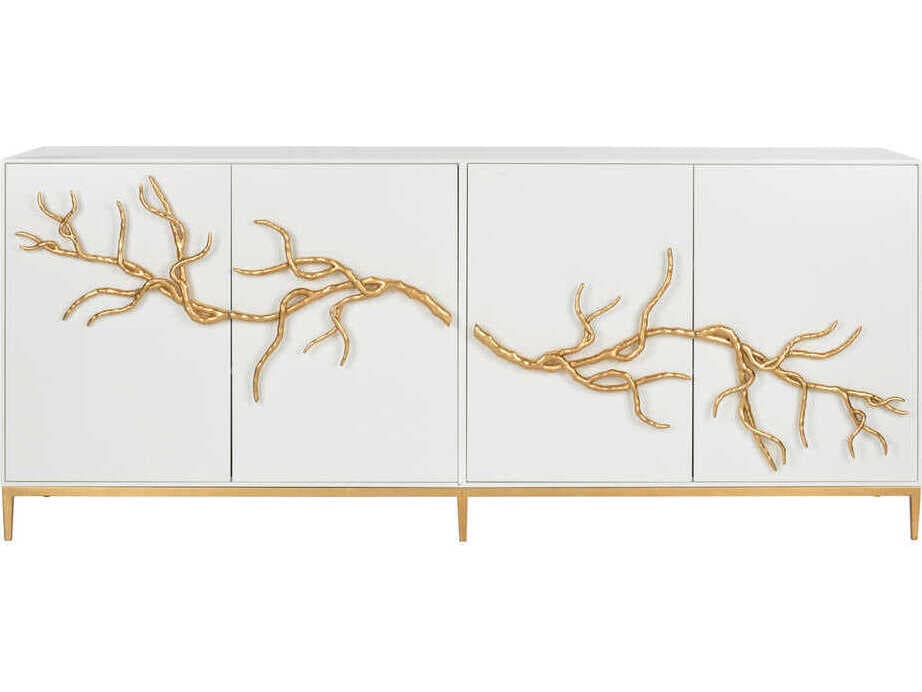 Chelsea House Shayla Copas 84" White Branch Sideboard