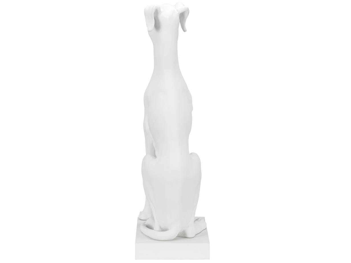 Chelsea House Claire Bell Matte White Greyhound Sculpture