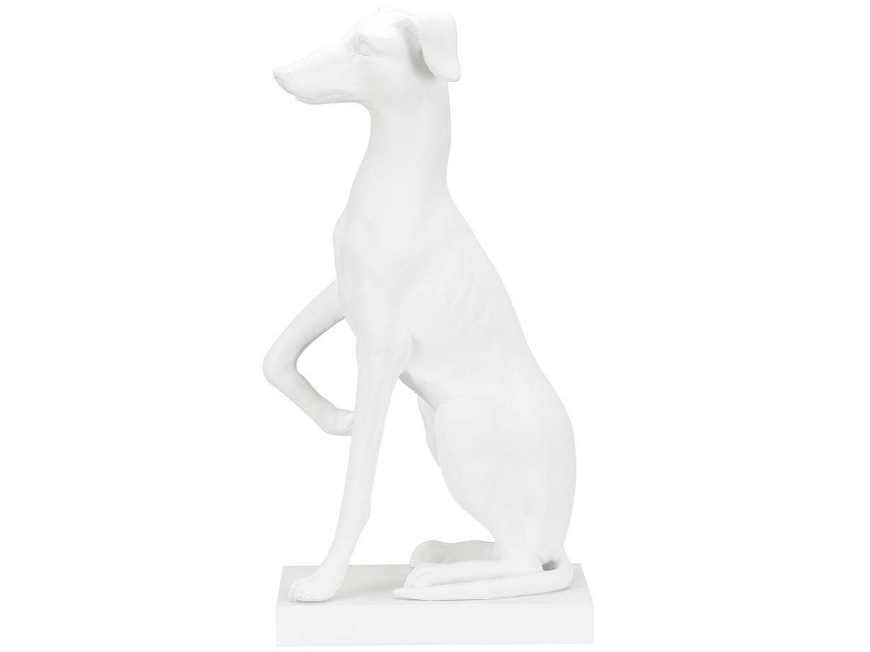 Chelsea House Claire Bell Matte White Greyhound Sculpture
