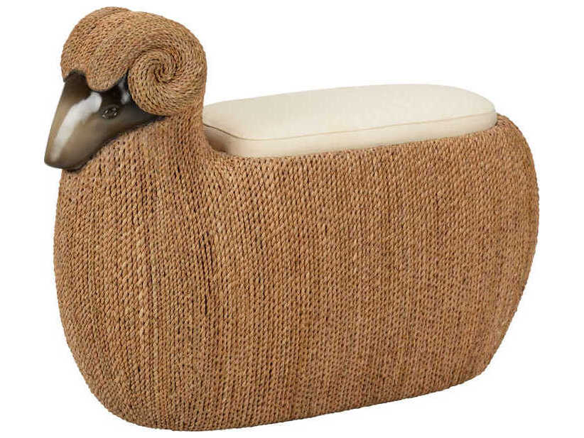 Chelsea House Ram Brown Accent Stool