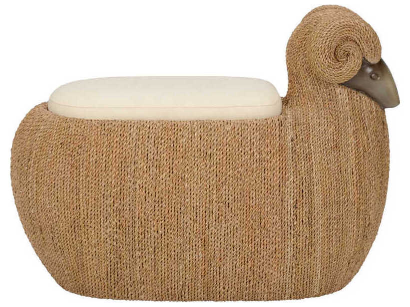 Chelsea House Ram Brown Accent Stool