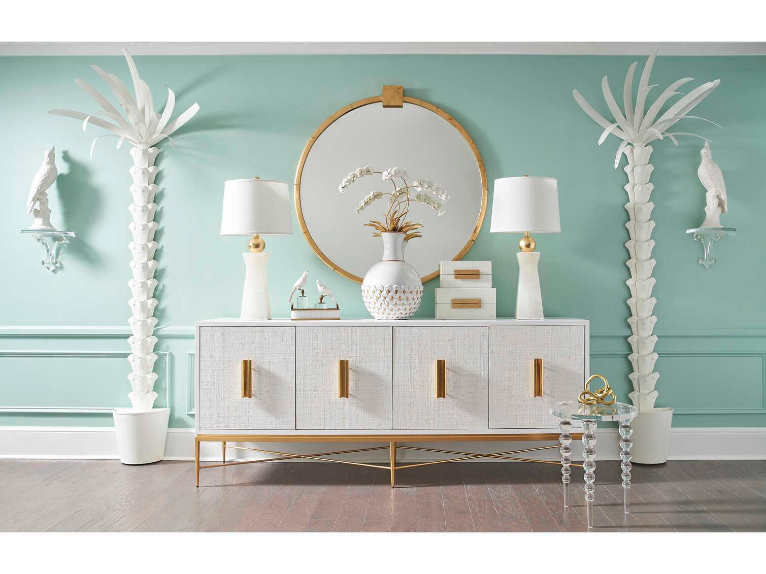 Chelsea House Bolla Round Acrylic Clear End Table