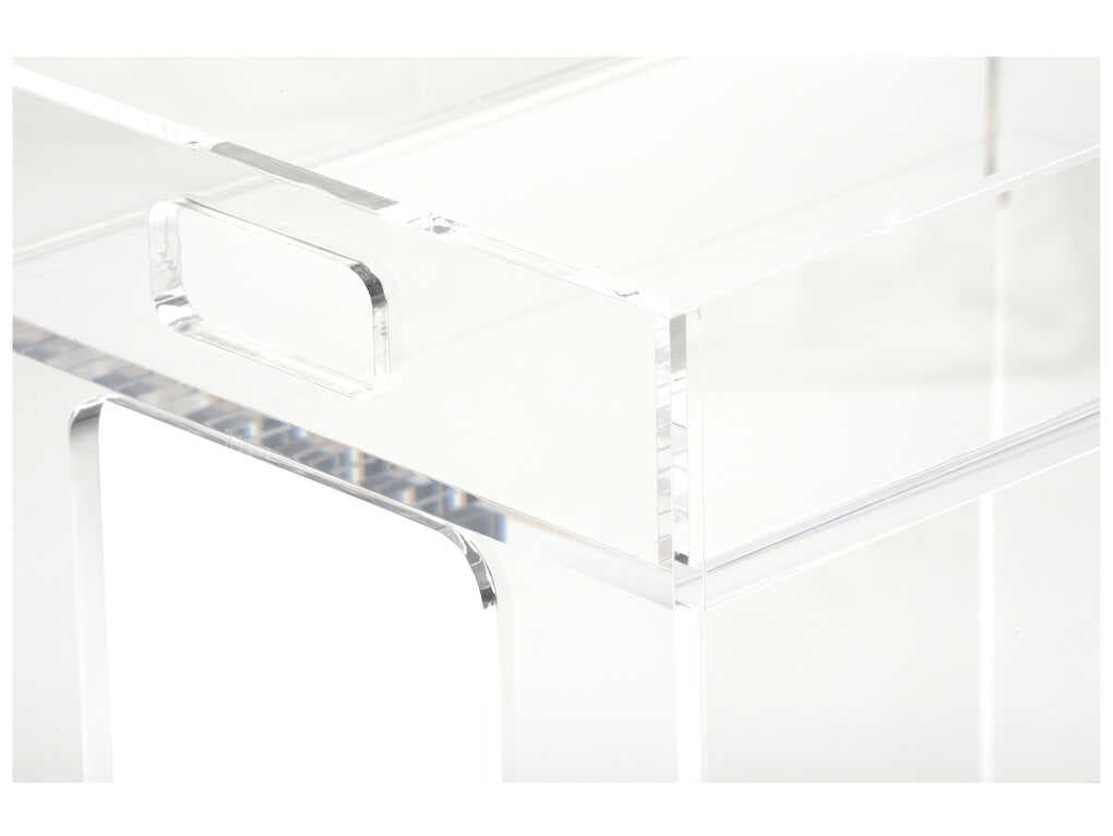 Chelsea House Bertie Clear Bar Cart