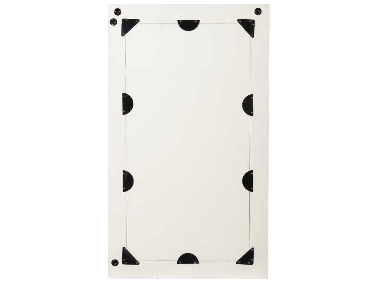 Chelsea House Cambridge Blue White Rectangular Wall Mirror