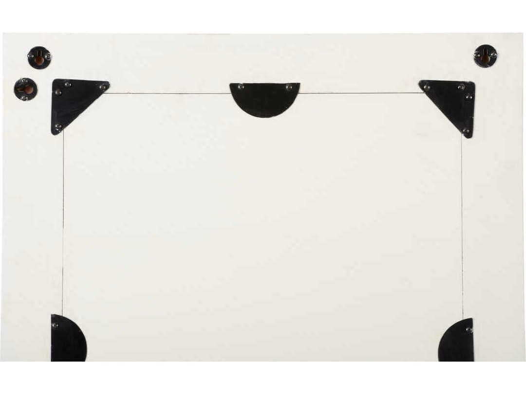 Chelsea House Cambridge Blue White Rectangular Wall Mirror