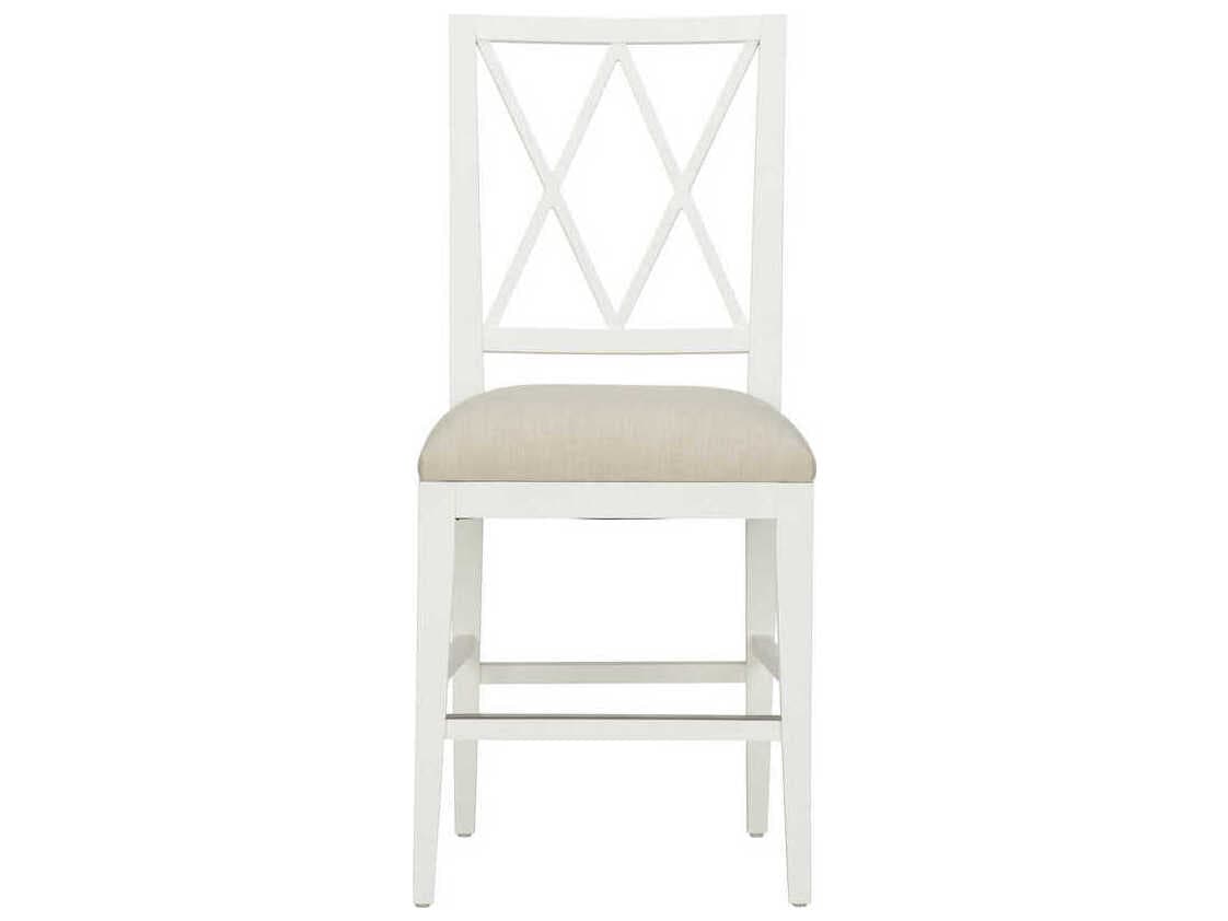 Chelsea House Austin White Beige Upholstered Counter Stool