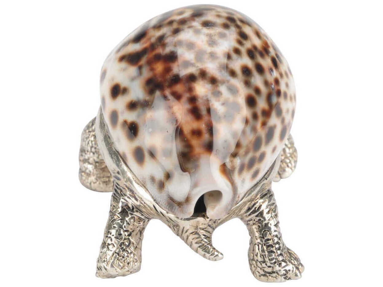 Chelsea House Silver Plated Jade Turbo Turtle Paperweight