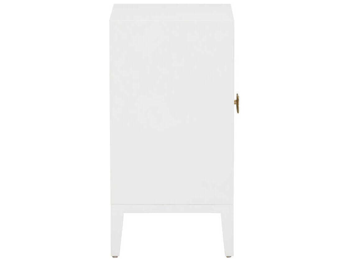 Chelsea House Mariposa Rectangular Wood White End Table