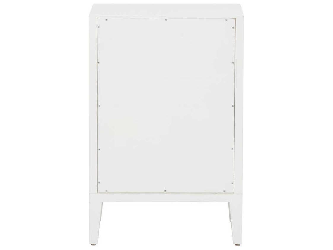 Chelsea House Mariposa Rectangular Wood White End Table