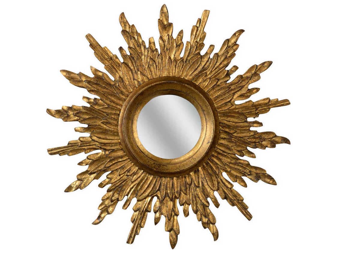Chelsea House Sunbeam Antique Gold Sunburst Wall Mirror