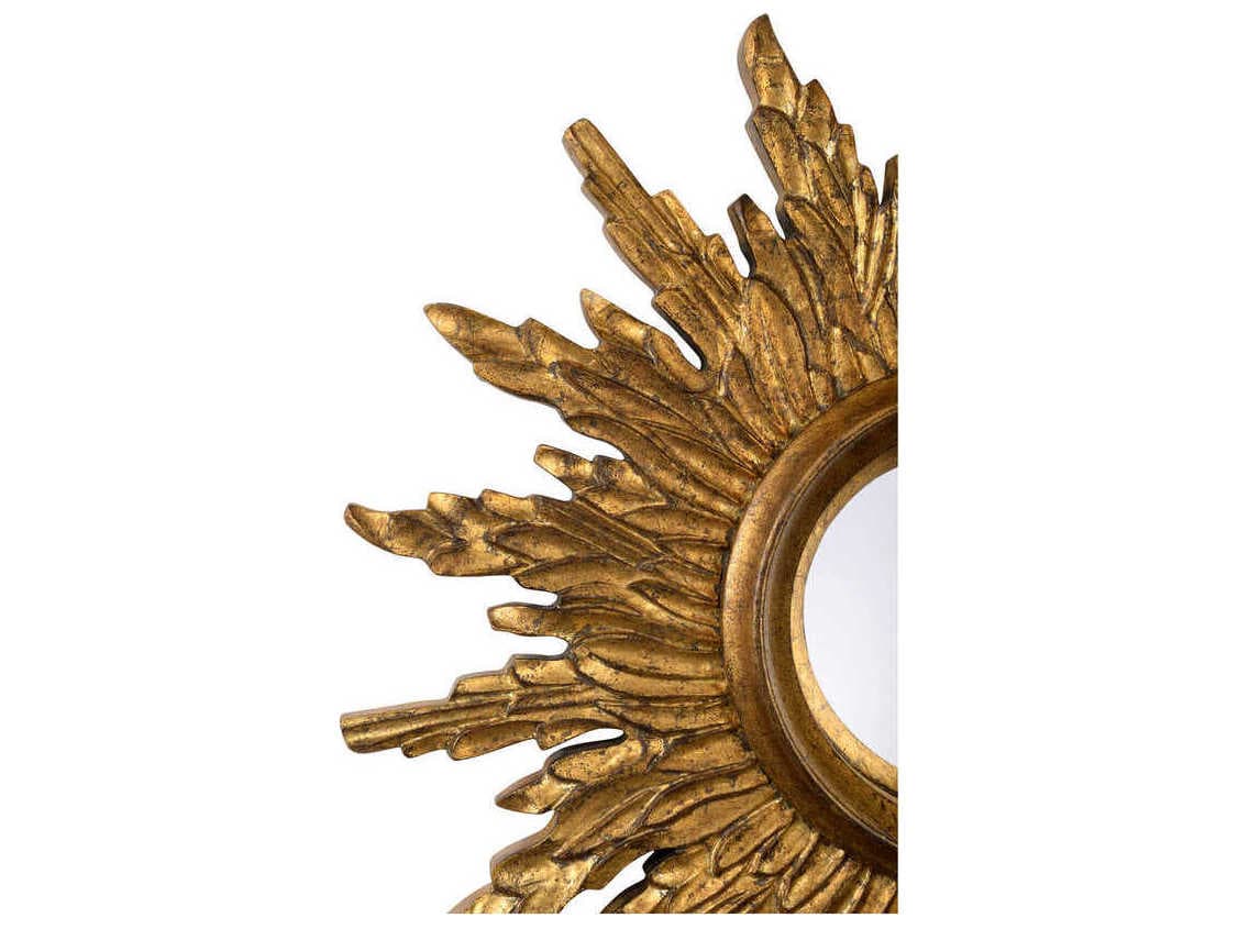 Chelsea House Sunbeam Antique Gold Sunburst Wall Mirror
