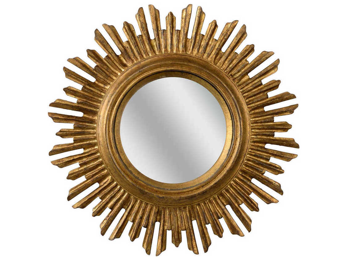 Chelsea House Lumiance Antique Gold Sunburst Wall Mirror