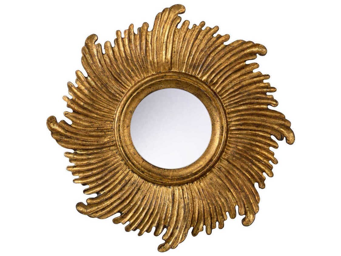 Chelsea House Daybreak Antique Gold Sunburst Wall Mirror