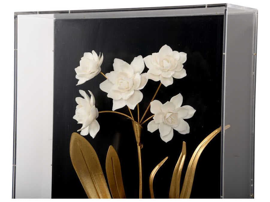 Chelsea House Porcelain Flower Black-D Shadow Box