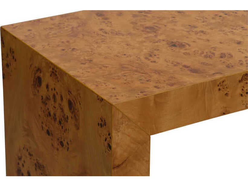 Chelsea House Carnegie Rectangular Wood Burl Console Table