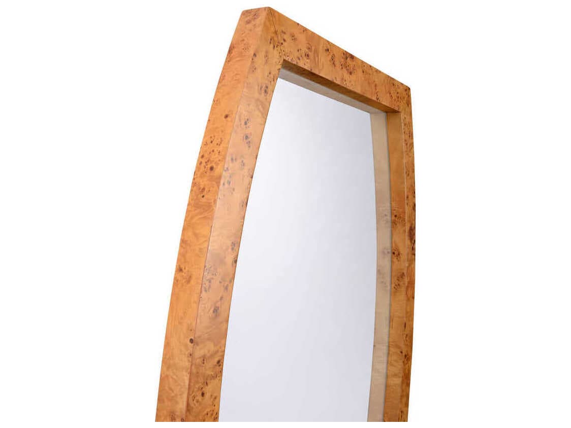 Chelsea House Hewett Dark Burlwood Rectangular Wall Mirror