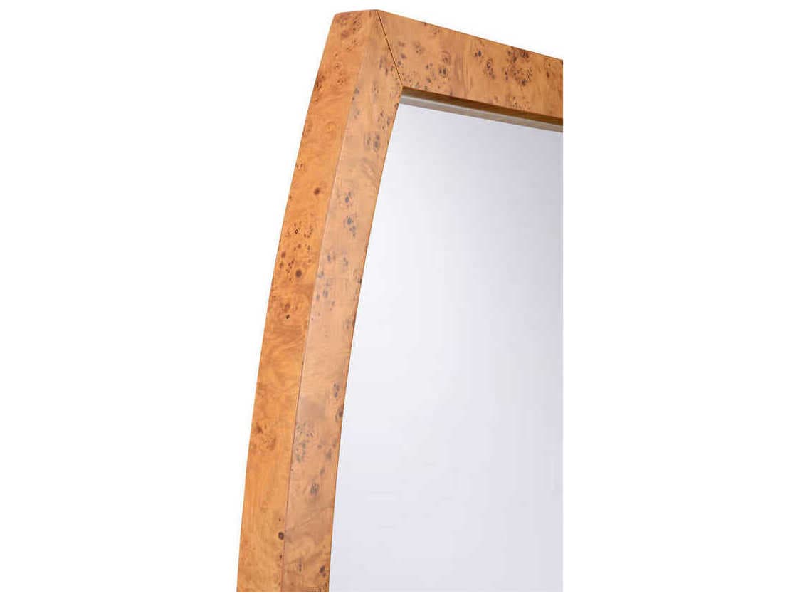 Chelsea House Hewett Dark Burlwood Rectangular Wall Mirror