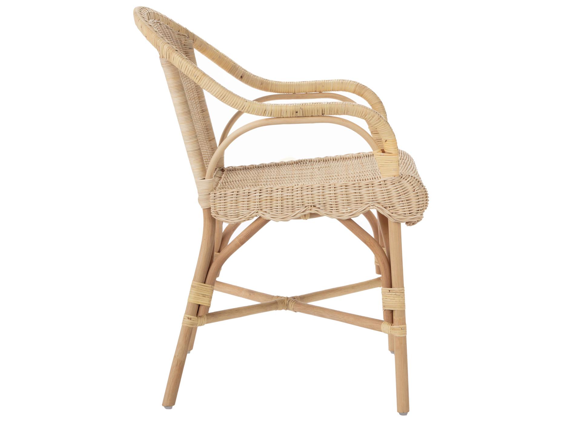 Chelsea House Amanda Lindroth Natural Arm Dining Chair