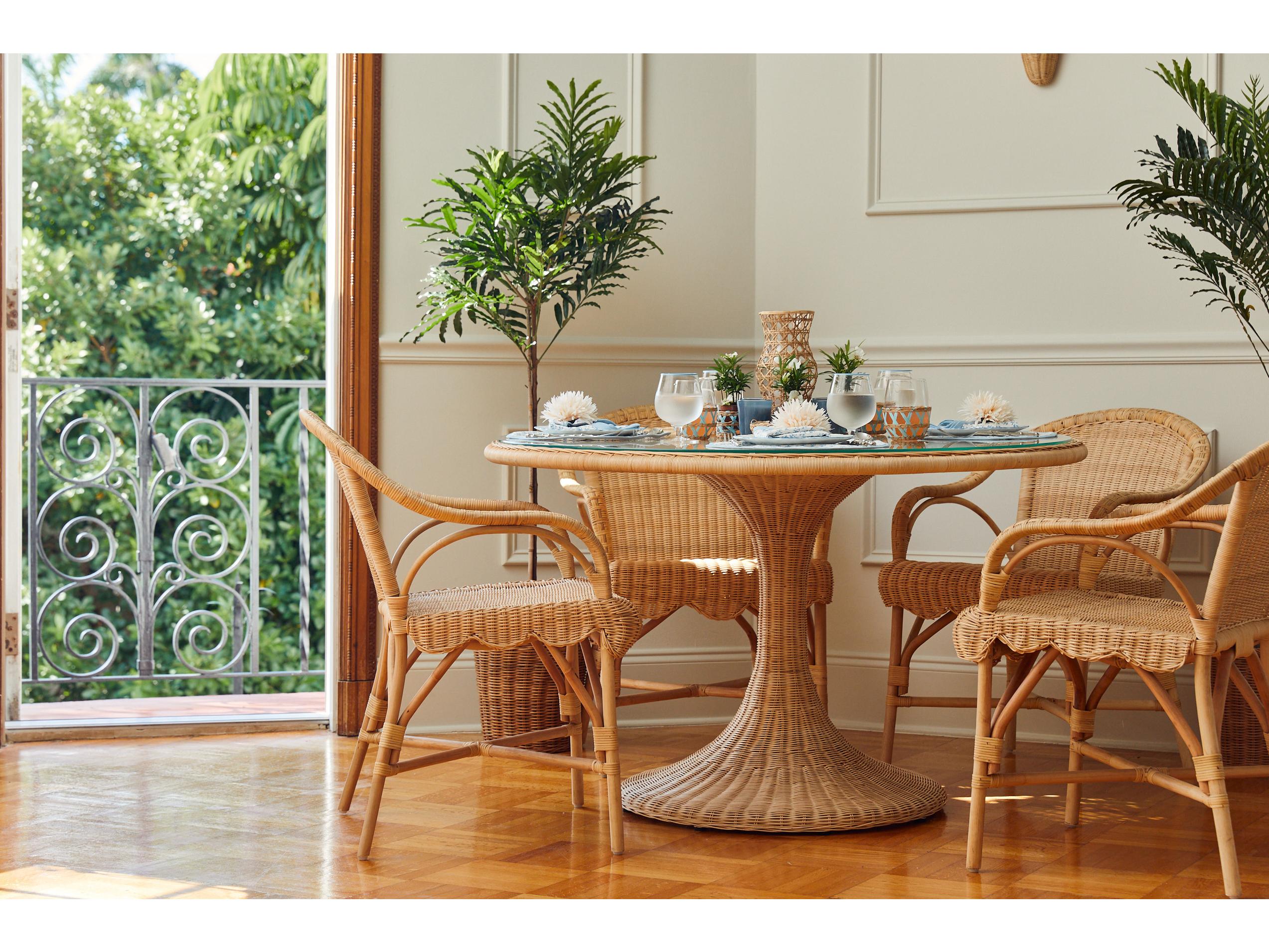 Chelsea House Amanda Lindroth Natural Arm Dining Chair