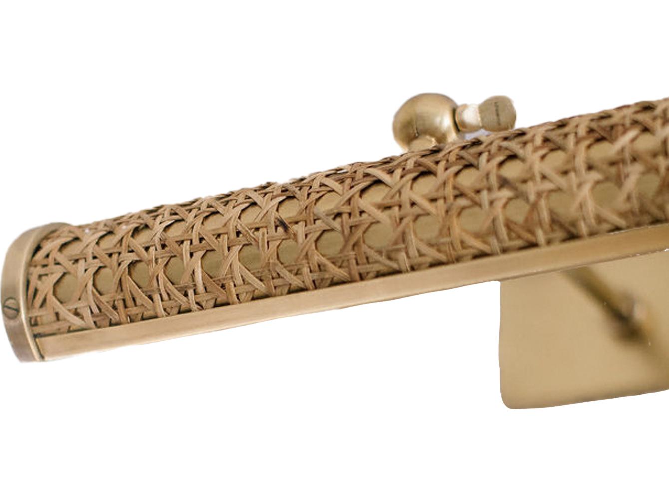 Chelsea House Amanda Lindroth Wicker And Brass Wall Sconce