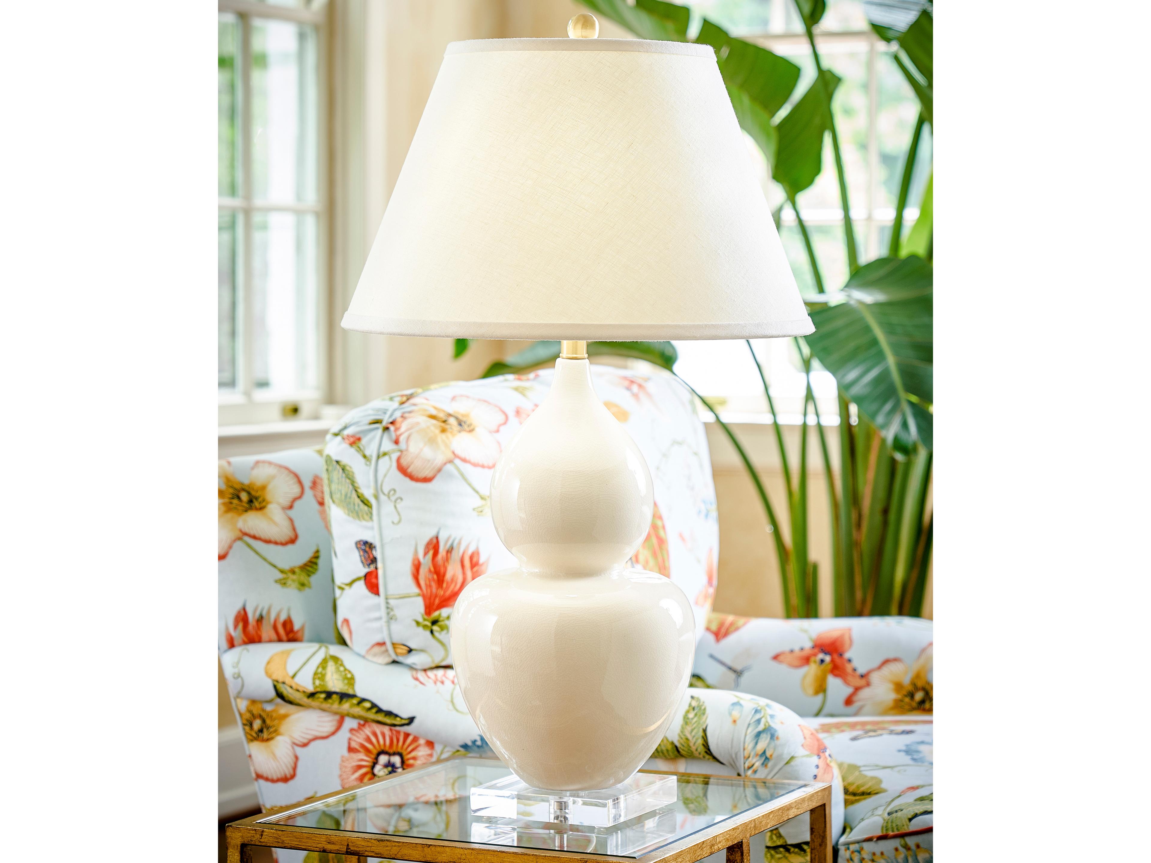 Chelsea House Fulton Vase White Table Lamp - Cream