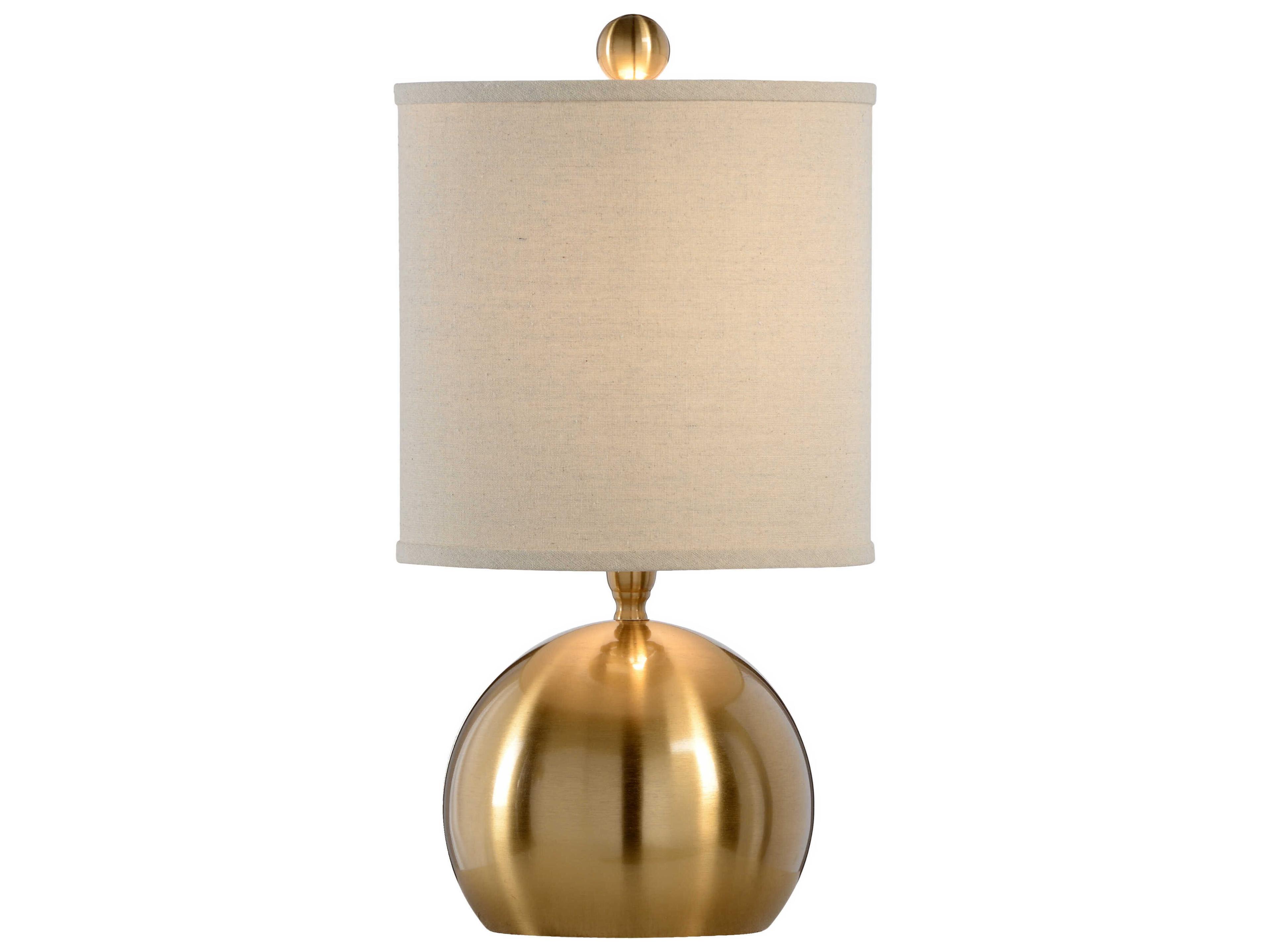 Chelsea House Small Brass Ball Gold Table Lamp