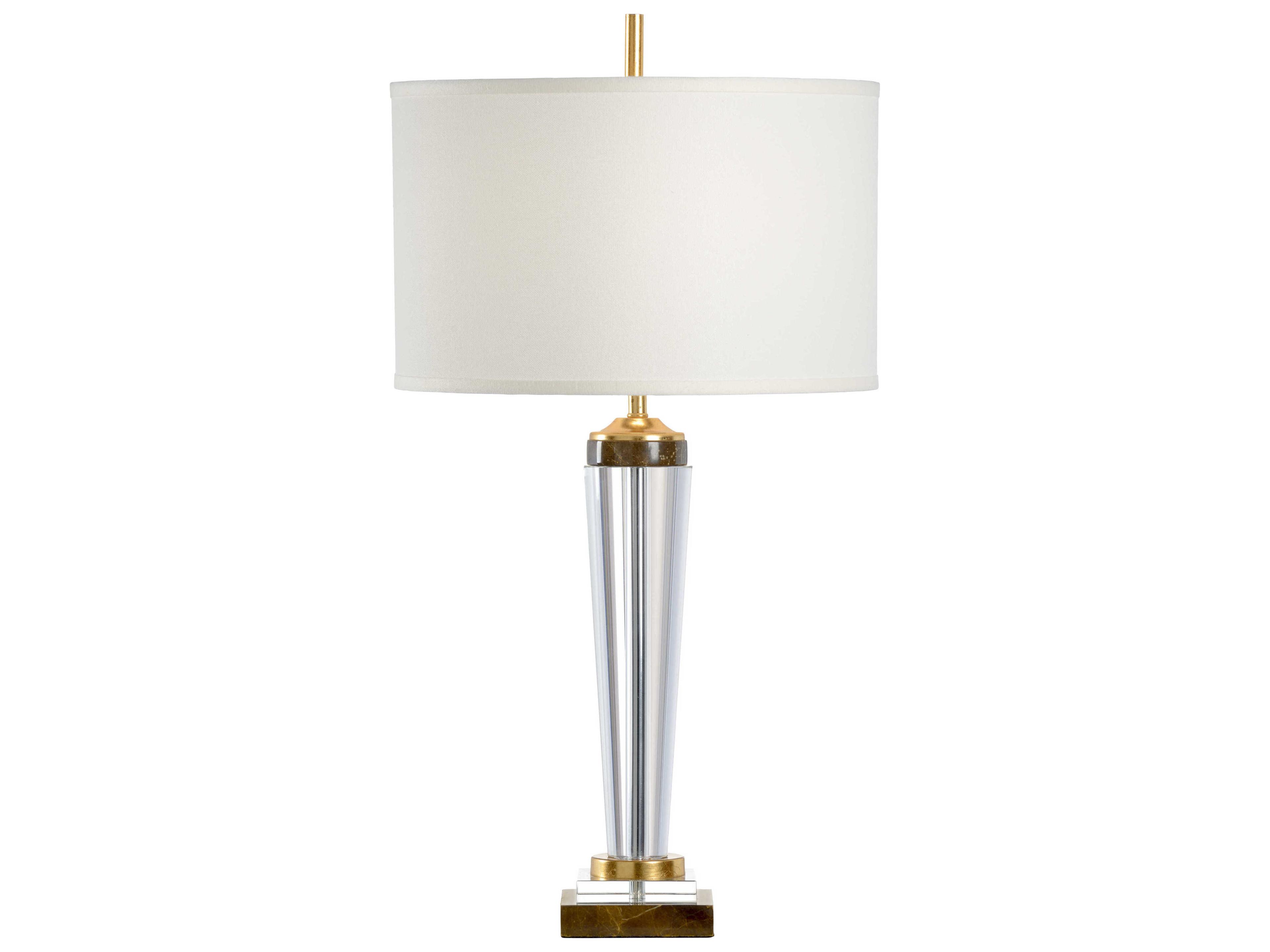 Chelsea House Pam Cain Jefferson Clear Brown Table Lamp