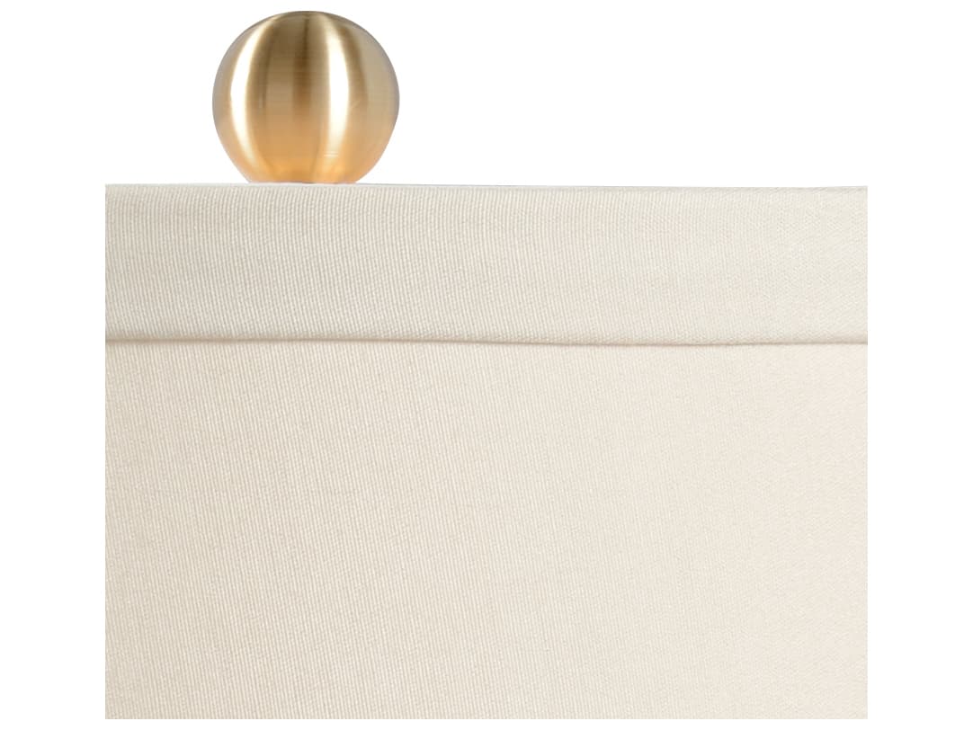 Chelsea House Pam Cain Banded White Blue Table Lamp -