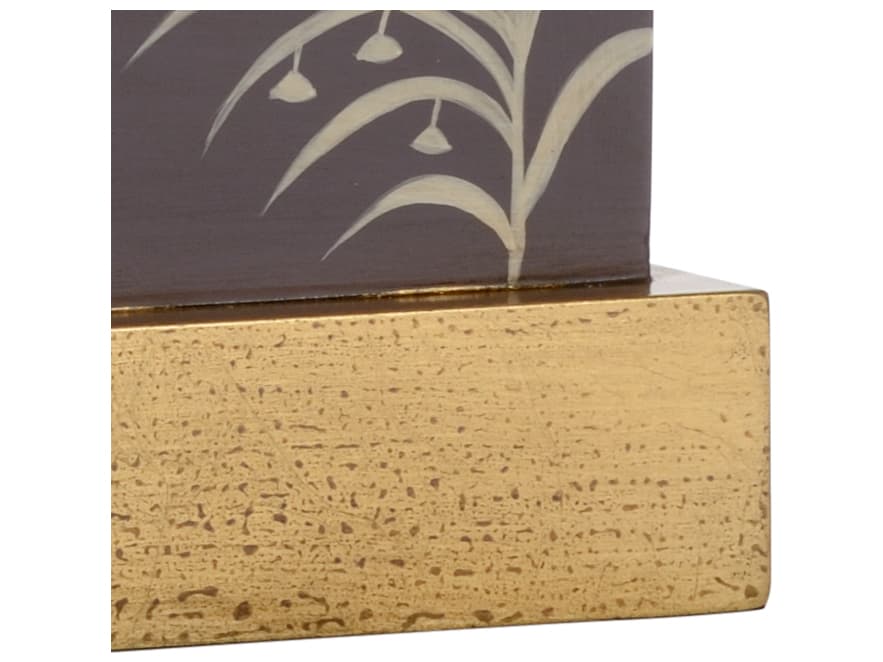 Chelsea House Pam Cain Chinoiserie Panel Purple White Table Lamp