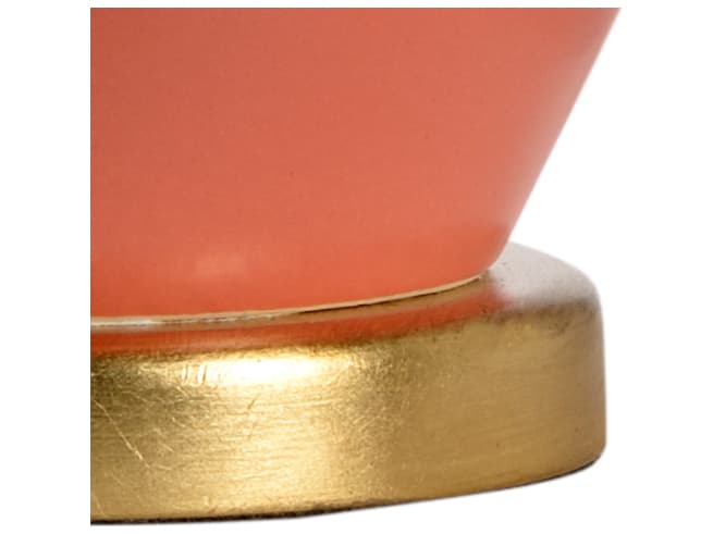 Chelsea House Jamie Merida Landover Pink Gold Orange Table Lamp - Coral