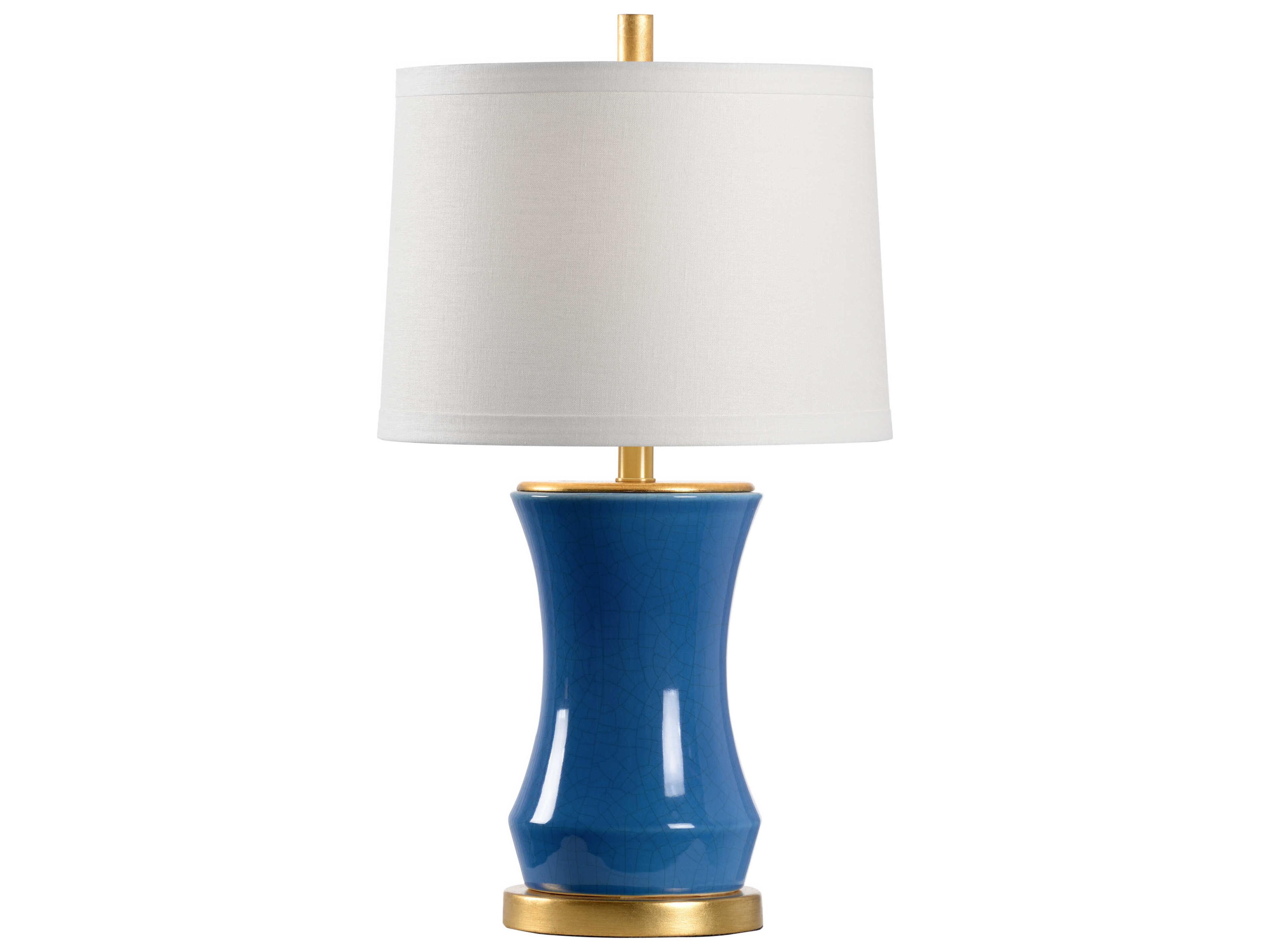 Chelsea House Jamie Merida Bel Air Blue Gold Table Lamp -