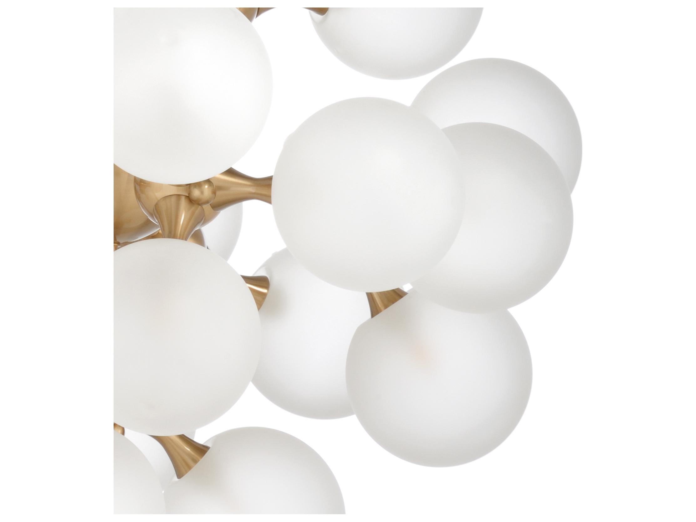 Chelsea House Gold Brass Glass LED Globe Tiered Chandelier