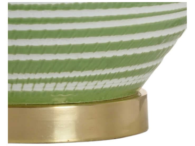 Chelsea House Green White Glaze Buffet Lamp