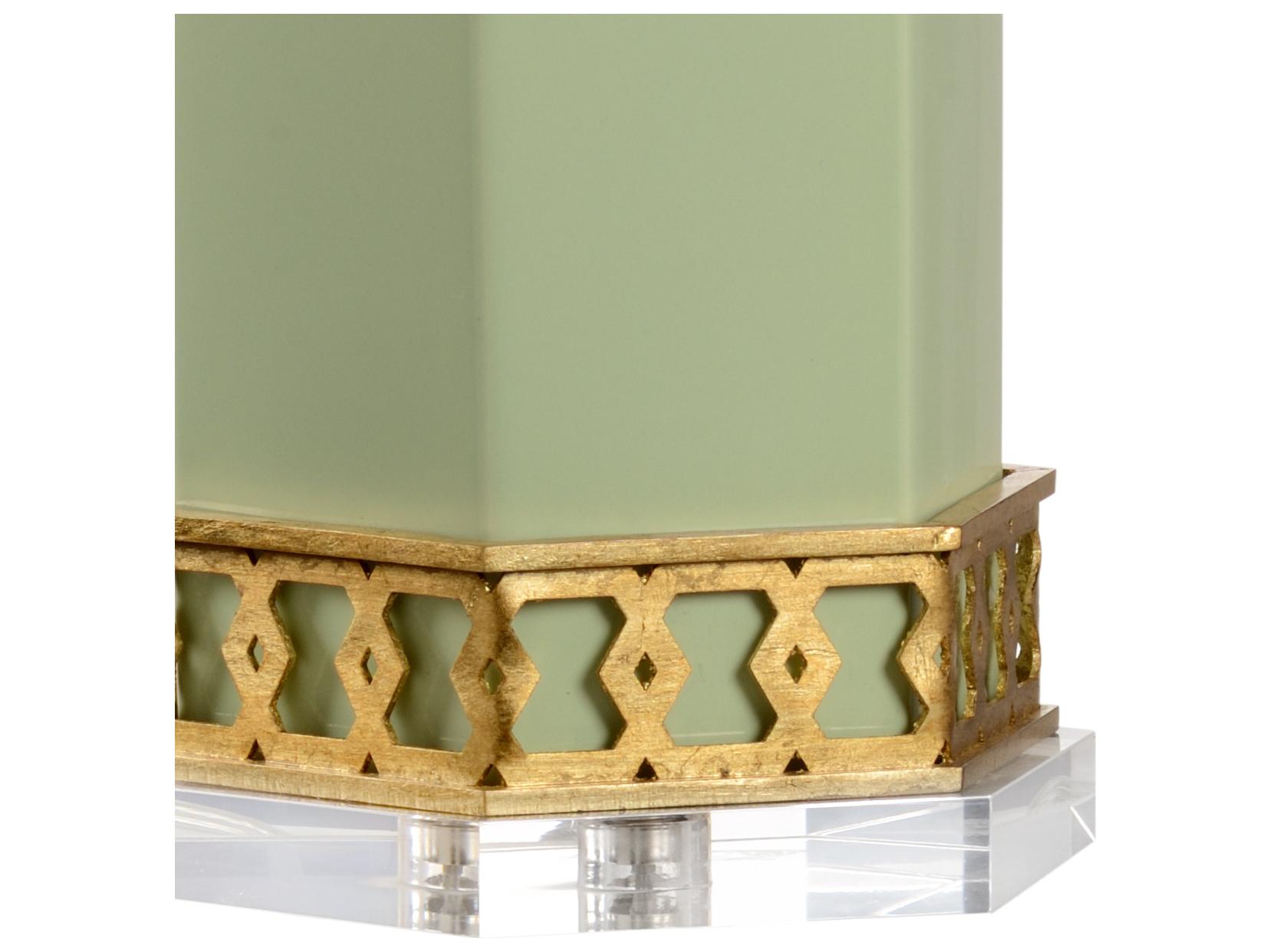 Chelsea House Shayla Copas Miriam Green Gold Table Lamp - Pistachio