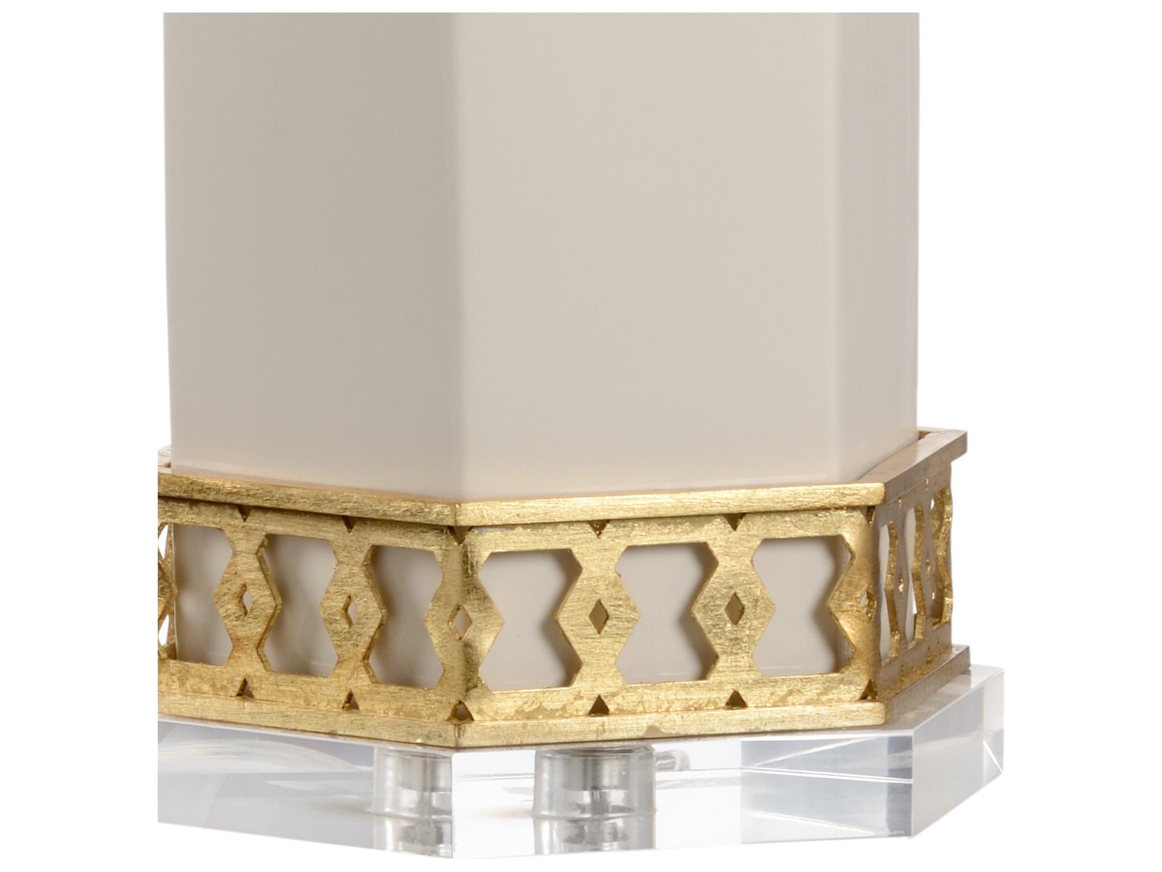Chelsea House Shayla Copas Miriam White Gold Table Lamp -