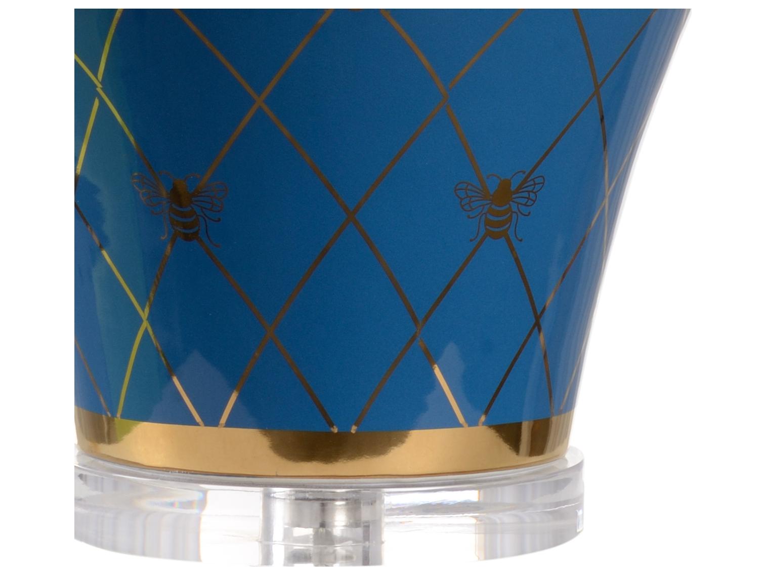 Chelsea House Shayla Copas Ginger Jar Blue Gold Table Lamp -