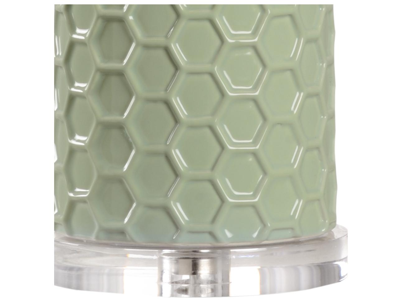 Chelsea House Shayla Copas April Honeycomb Green Table Lamp - Pistachio